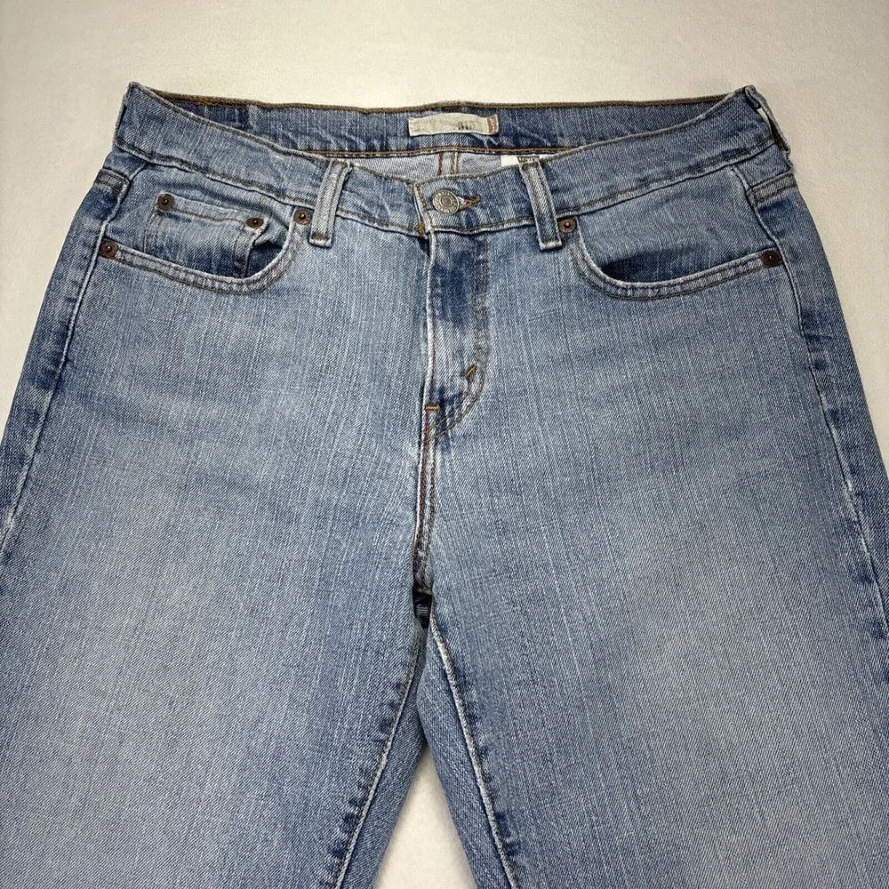 Levis 515 Womens Jeans 8L 31x33 Boot Cut Light Wash‎ Faded Barn Chore Hipster